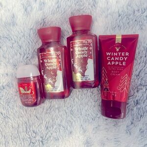 Bath & Body Works Winter Candy Apple Mini Travel Set - shower gel, hand cream